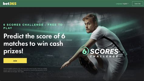 bet365's 6 Scores Challenge Predictions, Payout, .